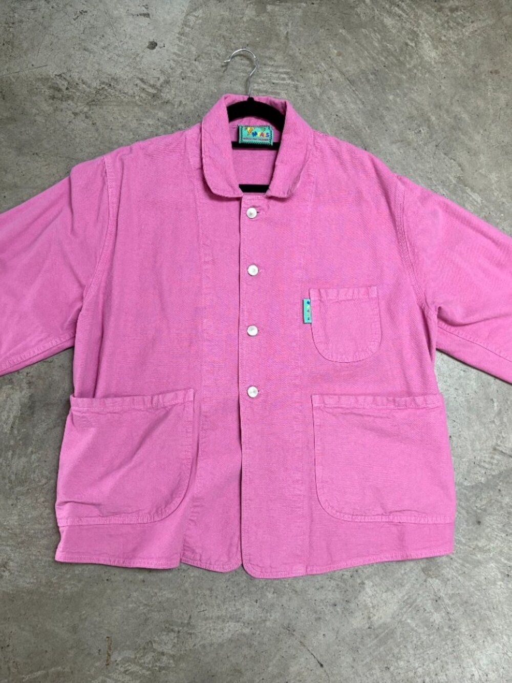 Meals Forager Chore Jacket in Donut Pink, Size Small - Picture 3 of 5
